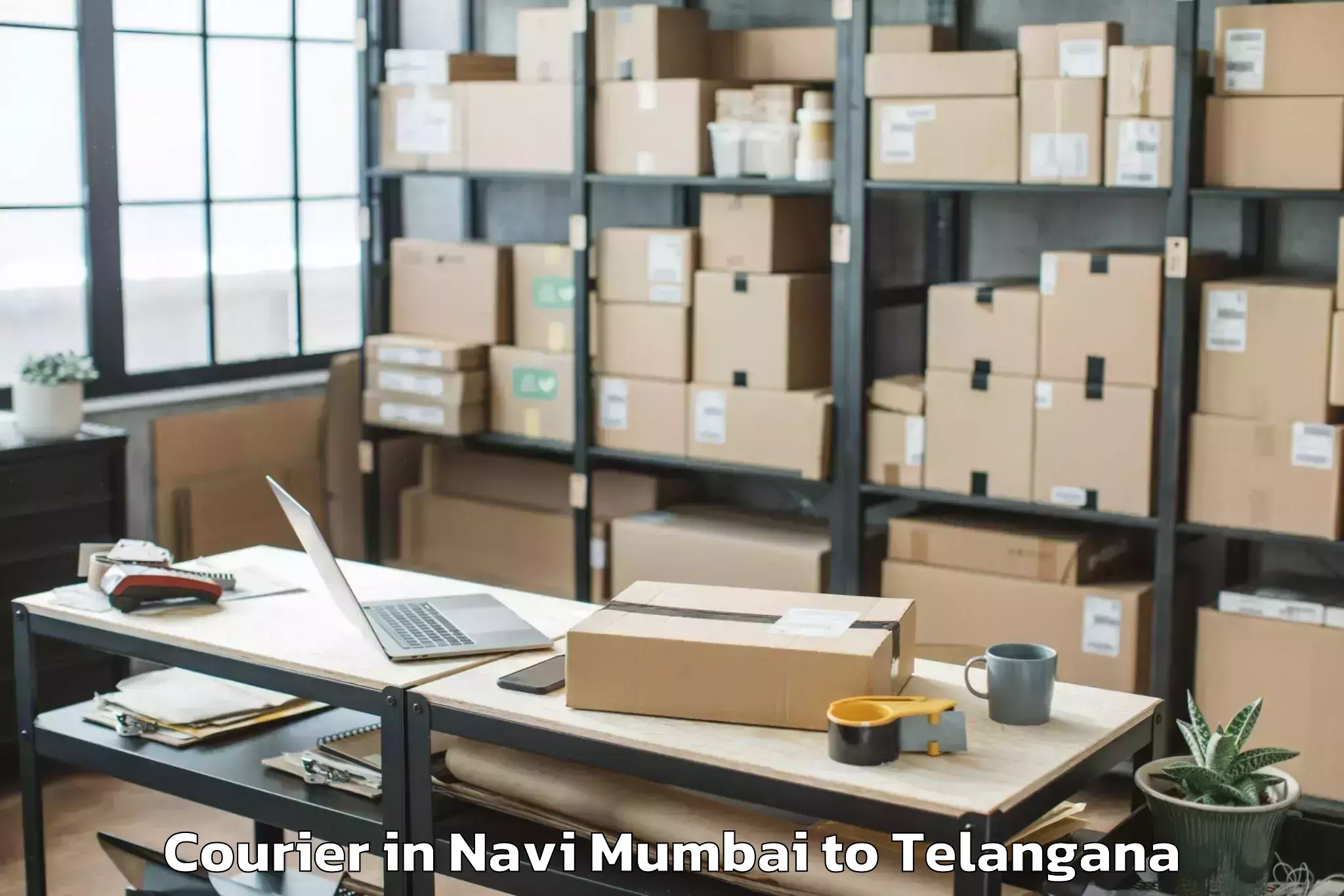 Reliable Navi Mumbai to Telangana University Nizamabad Courier